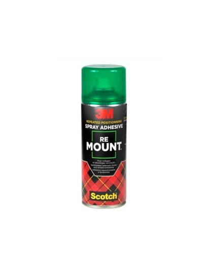 Pegamento 3m spray remount adhesivo reposicionable indefinidamente bote de 400 ml