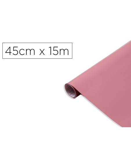 Rollo adhesivo d-c-fix rosa ceniza mate ancho 45 cm largo 15 mt