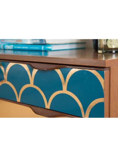 Rollo adhesivo d-c-fix azul petroleo ancho 45 cm largo 15 mt