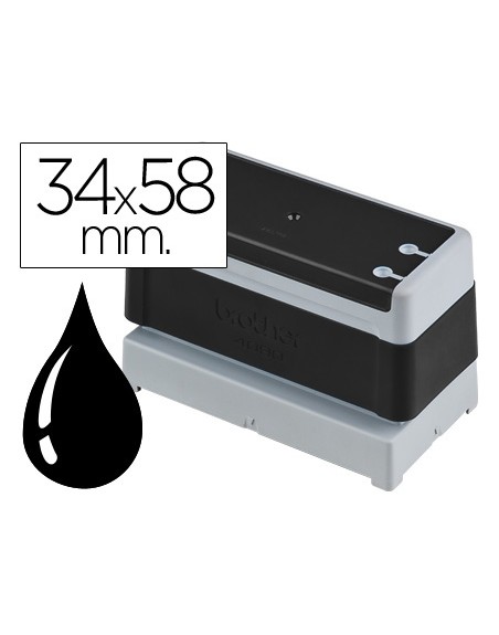 Sello automatico brother 34 mm x 58 mm negro