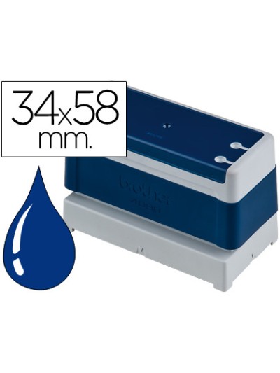 Sello automatico brother 34 mm x 58 mm azul