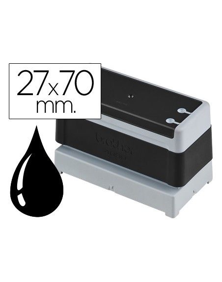 Sello automatico brother 27 mm x 70 mm negro