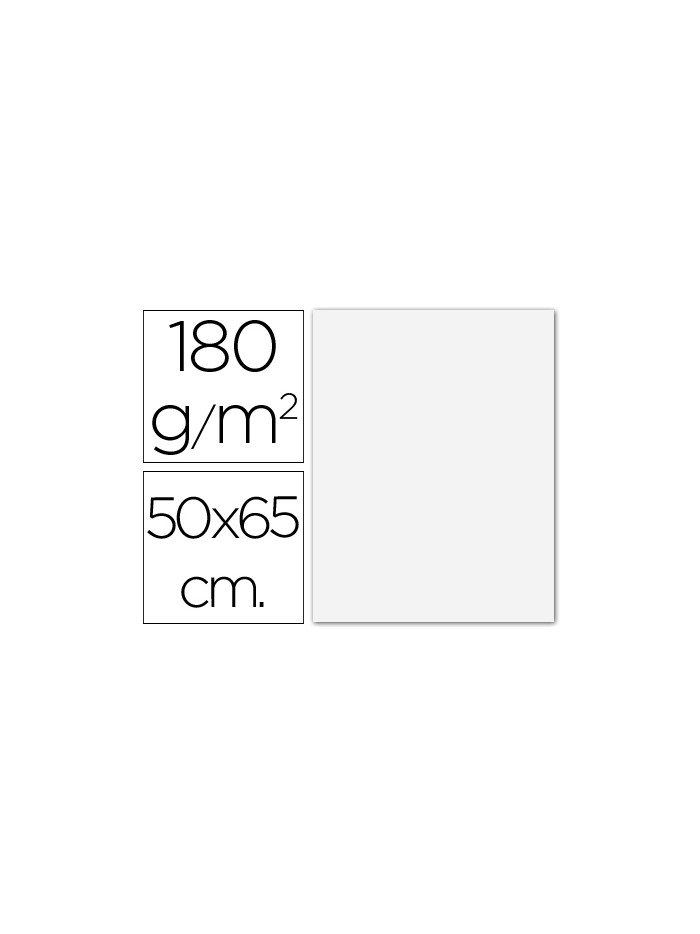 Cartulina guarro extra blanca 50x65 cm 180 gr unidad Cartulina guarro extra blanca 50x65 cm 180 gr unidad
