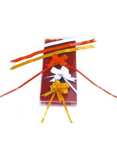 Cinta para hacer lazos rojo 13 mm automatico unidad