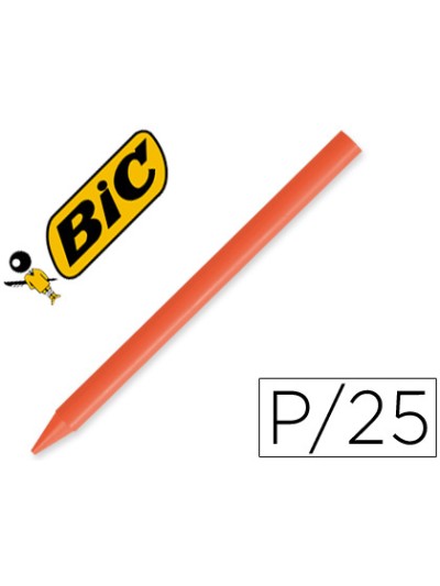 Lapices plastidecor unicolor naranja-12 caja con 25 lapices