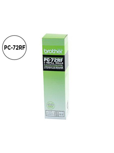 Repuesto fax t104/106 brother de transferencia termica 2 bobinas duracion 140 paginas