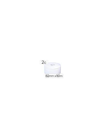 Papel higienico jumbo 2 capas blanco mandril de 60 mm para dispensador 325