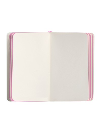 Cuaderno con gomilla antartik notes tapa blanda a6 hojas lisas rosa y turquesa 100 hojas 80 gr fsc