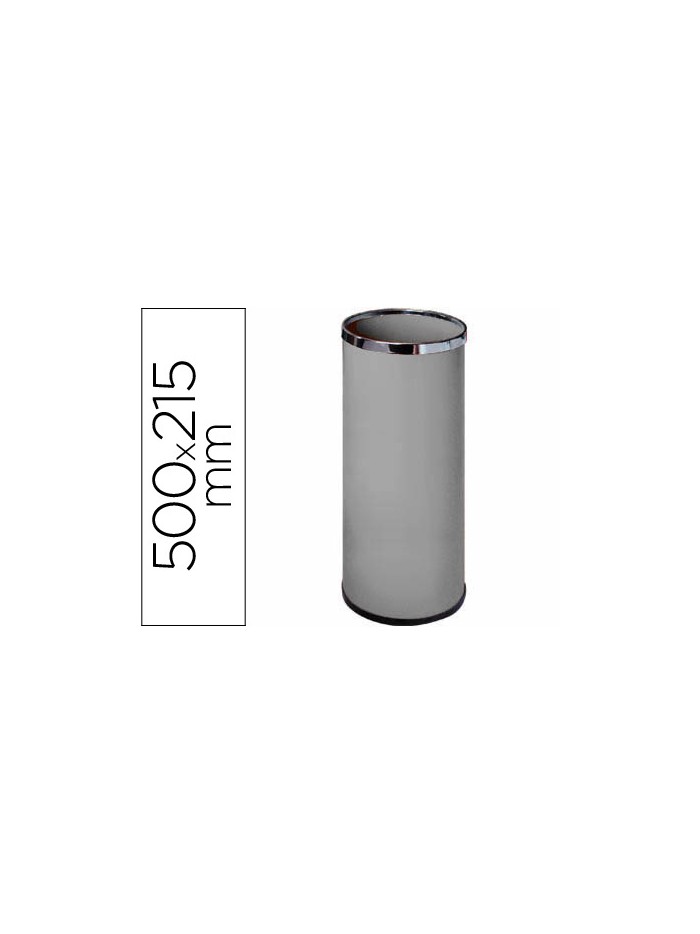 Paraguero metalico 301 gris aros cromado 50x21,5 cm Paraguero metalico 301 gris aros cromado 50x21,5 cm