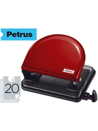 Taladrador petrus 52 rojo capacidad 20 hojas