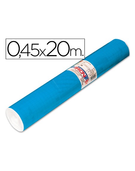 Rollo adhesivo aironfix unicolor azul mate medio 67014rollo de 20 mt
