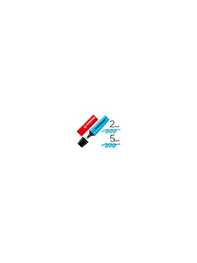 Rotulador stabilo boss fluorescente 70 azul