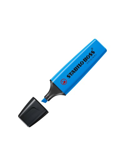 Rotulador stabilo boss fluorescente 70 azul