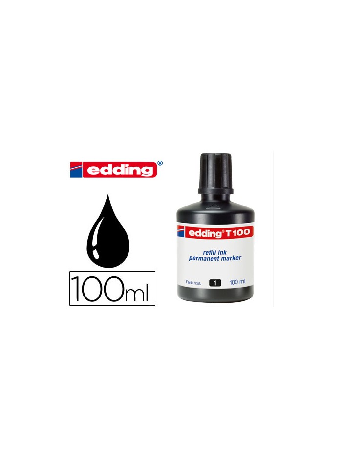 Tinta rotulador edding t-100 negro bote 100 ml Tinta rotulador edding t-100 negro bote 100 ml