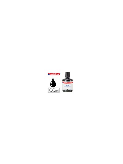 Tinta rotulador edding t-100 negro bote 100 ml