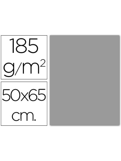 Cartulina guarro gris perla 50x65 cm 185 gr