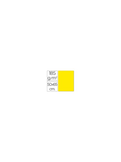 Cartulina guarro amarillo canario 50x65 cm 185 gr