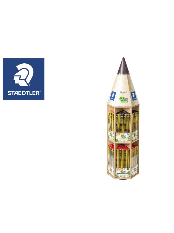 Lapices de grafito staedtler noris 120 expositor giratorio forma lapiz de 48 docenas graduaciones surtidas Lapices de grafito staedtler noris 120 expositor giratorio forma lapiz de 48 docenas graduaciones surtidas