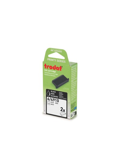Almohadilla de repuesto trodat 4810/4837/4910 color negro blister de 2 unidades