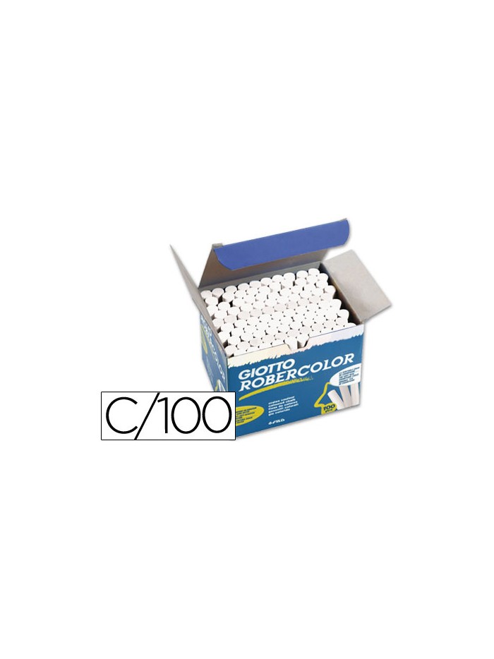 Tiza blanca antipolvo robercolor caja de 100 unidades Tiza blanca antipolvo robercolor caja de 100 unidades