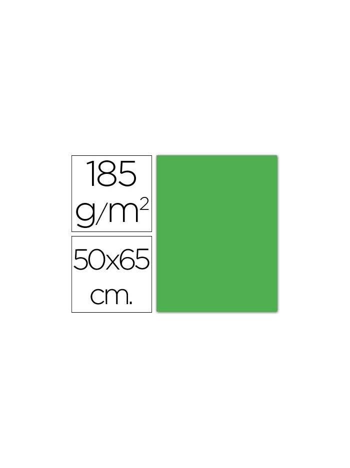 Cartulina guarro verde manzana 50x65 cm 185 gr Cartulina guarro verde manzana 50x65 cm 185 gr