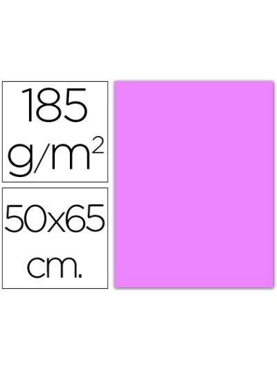 Cartulina guarro lila 50x65 cm 185 gr