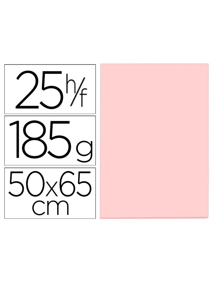 Cartulina guarro rosa 50x65 cm 185 gr Cartulina guarro rosa 50x65 cm 185 gr