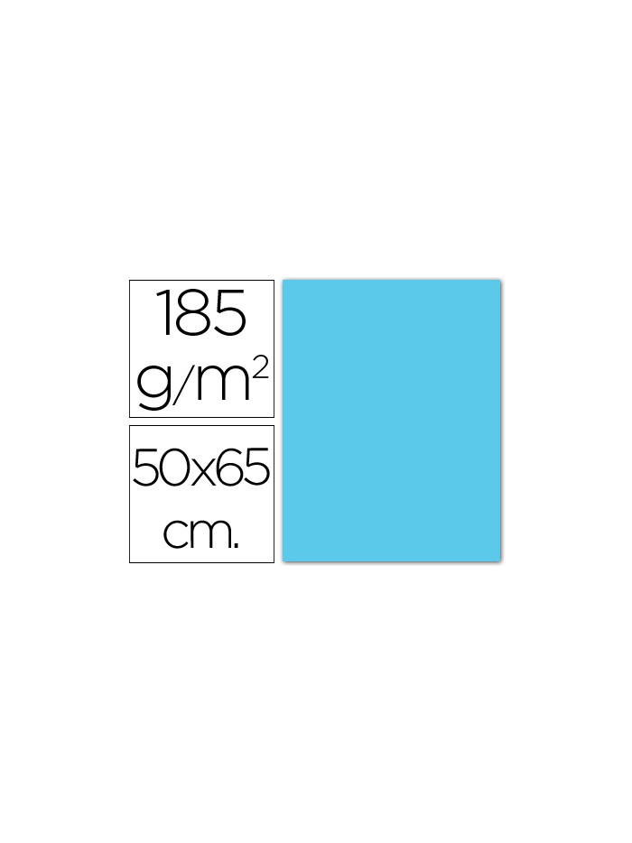 Cartulina guarro azul cielo 50x65 cm 185 gr Cartulina guarro azul cielo 50x65 cm 185 gr