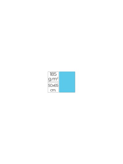 Cartulina guarro azul cielo 50x65 cm 185 gr
