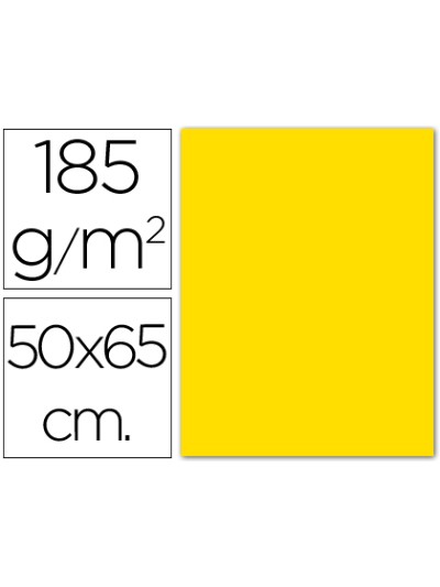 Cartulina guarro gualda 50x65 cm 185 gr
