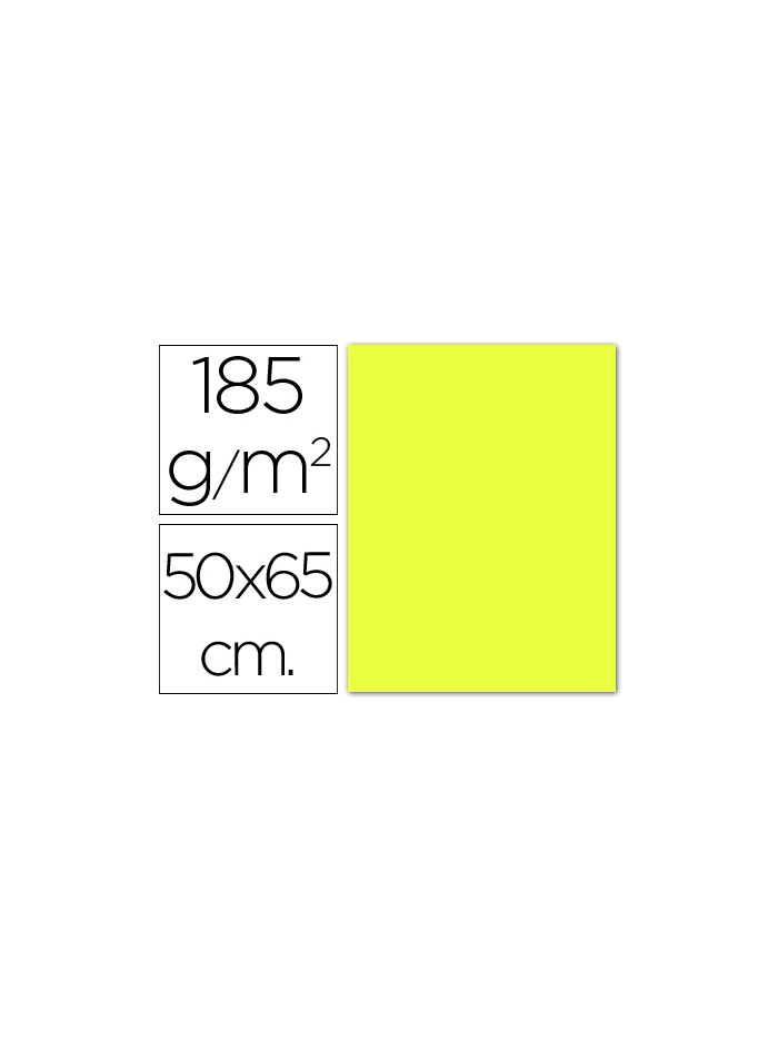 Cartulina guarro amarillo limon 50x65 cm 185 gr Cartulina guarro amarillo limon 50x65 cm 185 gr