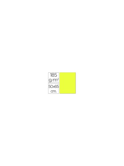 Cartulina guarro amarillo limon 50x65 cm 185 gr