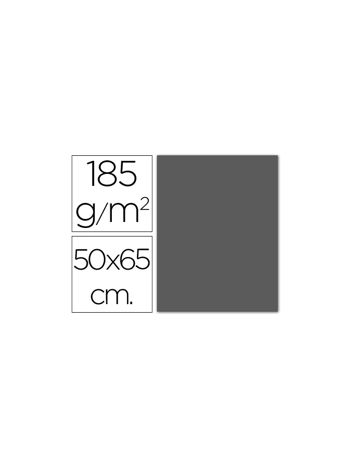 Cartulina guarro gris plomo 50x65 cm 185 gr Cartulina guarro gris plomo 50x65 cm 185 gr