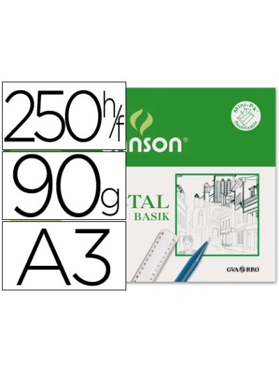 Papel vegetal guarro din a3 90-95 gr hoja
