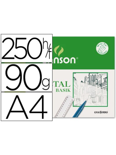 Papel vegetal guarro din a4 90-95 gr hoja