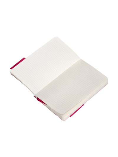 Cuaderno con gomilla antartik notes tapa blanda a6 rayas burdeos 100 hojas 80 gr fsc
