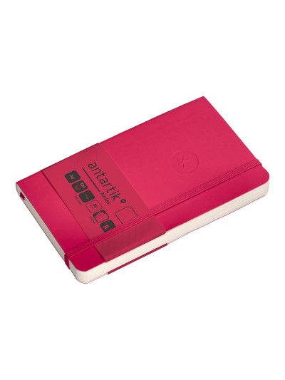 Cuaderno con gomilla antartik notes tapa blanda a6 hojas lisas burdeos 100 hojas 80 gr fsc