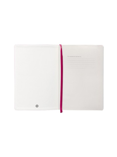 Cuaderno con gomilla antartik notes tapa blanda a5 hojas rayas burdeos 80 hojas 80 gr fsc