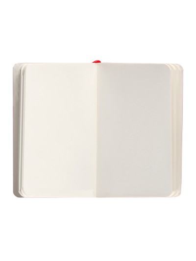 Cuaderno con gomilla antartik notes tapa blanda a6 hojas lisas rojo 100 hojas 80 gr fsc