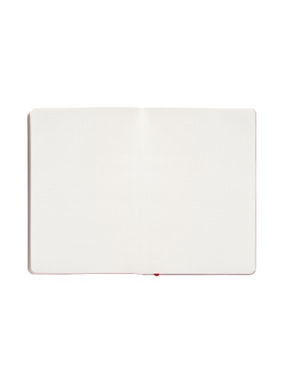 Cuaderno con gomilla antartik notes tapa blanda a5 hojas puntos rojo 80 hojas 80 gr fsc