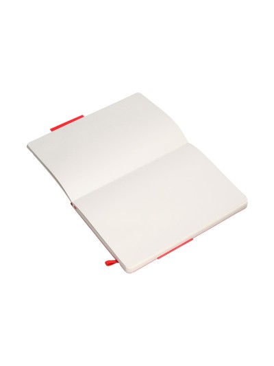 Cuaderno con gomilla antartik notes tapa blanda a5 hojas lisas rojo 80 hojas 80 gr fsc