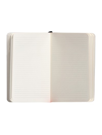 Cuaderno con gomilla antartik notes tapa blanda a6 rayas negro 100 hojas 80 gr fsc