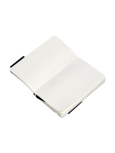 Cuaderno con gomilla antartik notes tapa blanda a6 hojas lisas negro 100 hojas 80 gr fsc