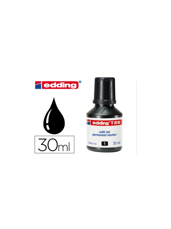 Tinta rotulador edding t-25 negro bote 30 ml Tinta rotulador edding t-25 negro bote 30 ml