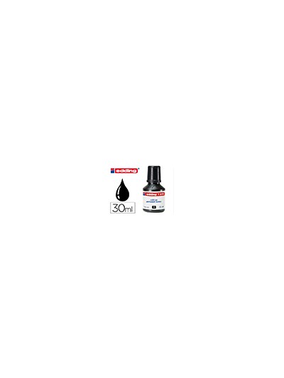 Tinta rotulador edding t-25 negro bote 30 ml