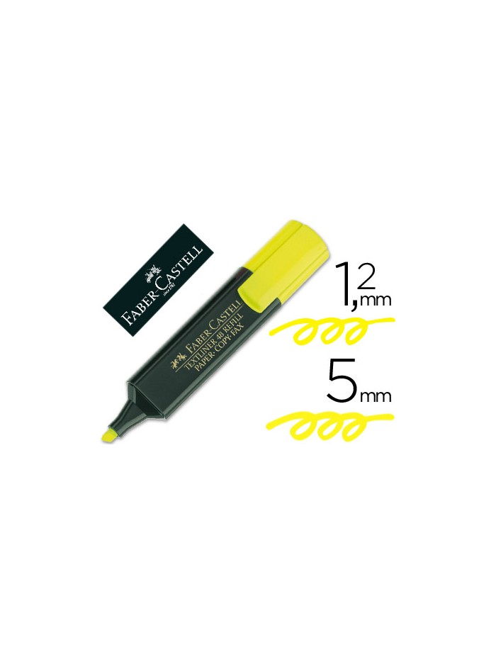 Rotulador faber fluorescente 48-07 amarillo Rotulador faber fluorescente 48-07 amarillo
