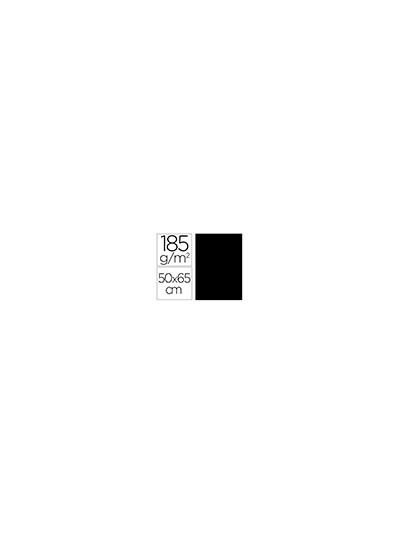 Cartulina guarro negra 50x65 cm 185 gr