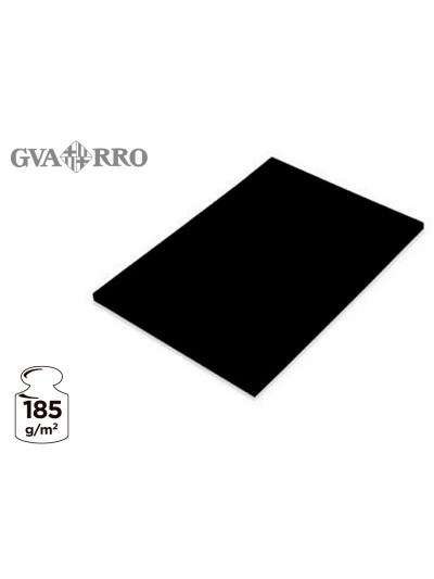 Cartulina guarro negra 50x65 cm 185 gr