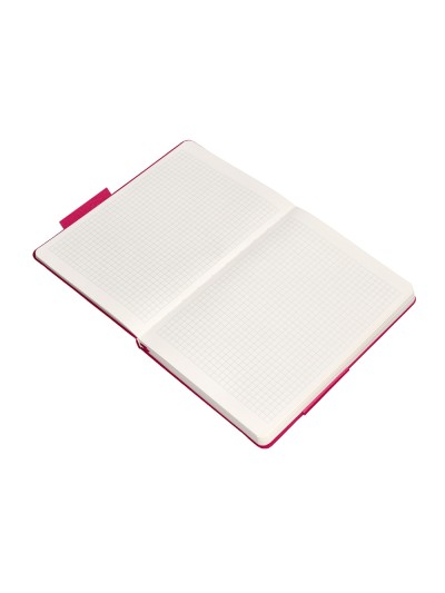Cuaderno con gomilla antartik notes tapa dura a5 hojas cuadricula burdeos 100 hojas 80 gr fsc