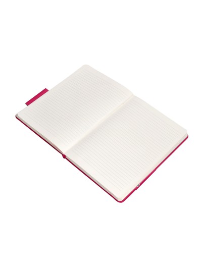 Cuaderno con gomilla antartik notes tapa dura a5 hojas rayas burdeos 100 hojas 80 gr fsc